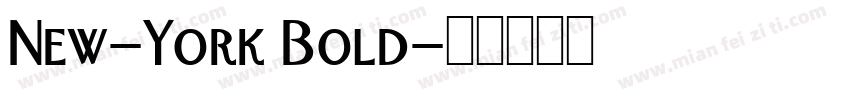 New-York Bold字体转换